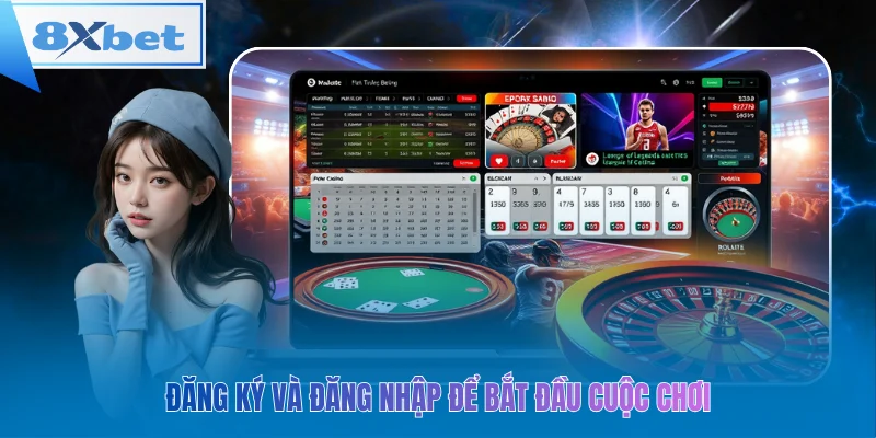 Đăng ký và đăng nhập để bắt đầu cuộc chơi